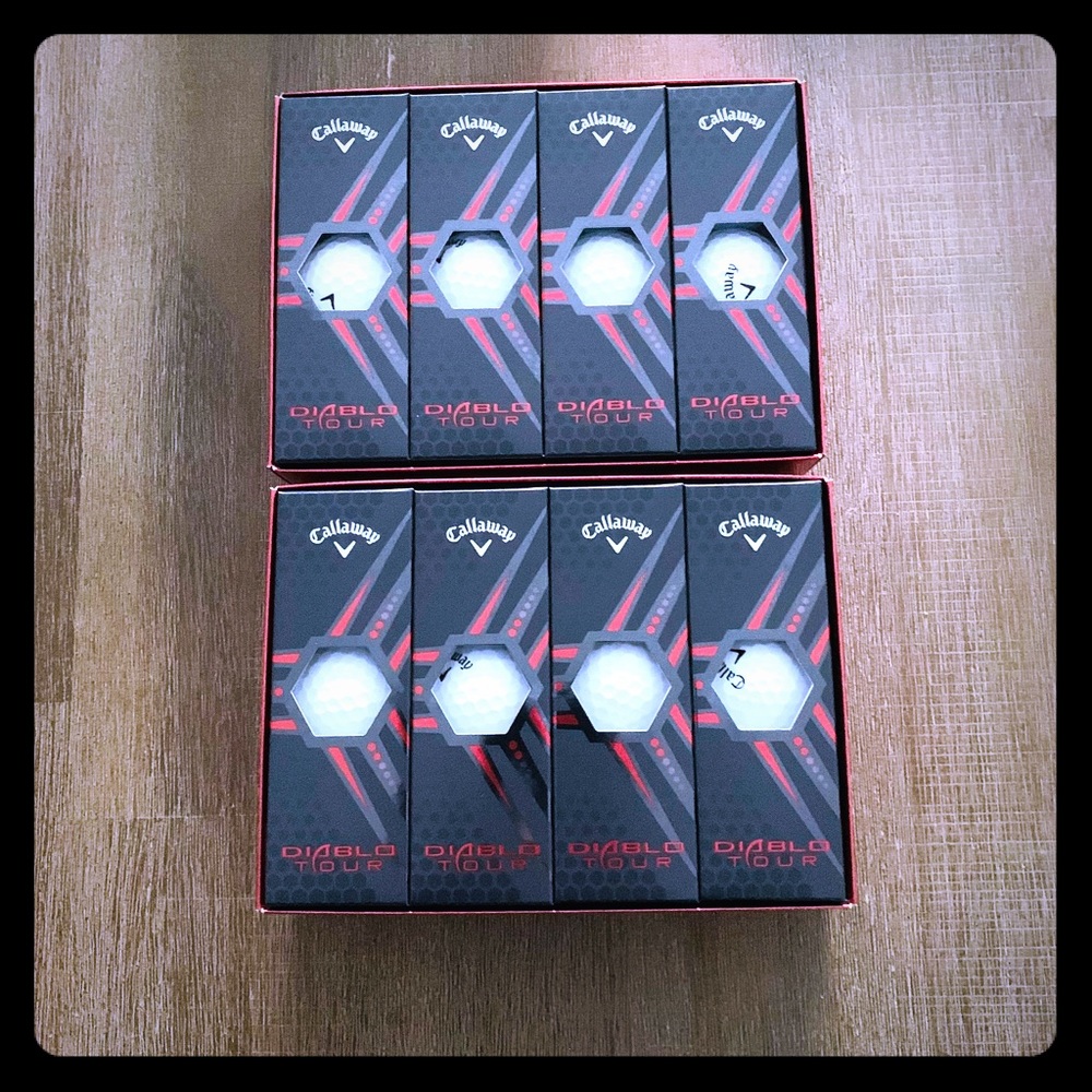 2020 Callaway Diablo Tour Golf Balls 2 Dozens